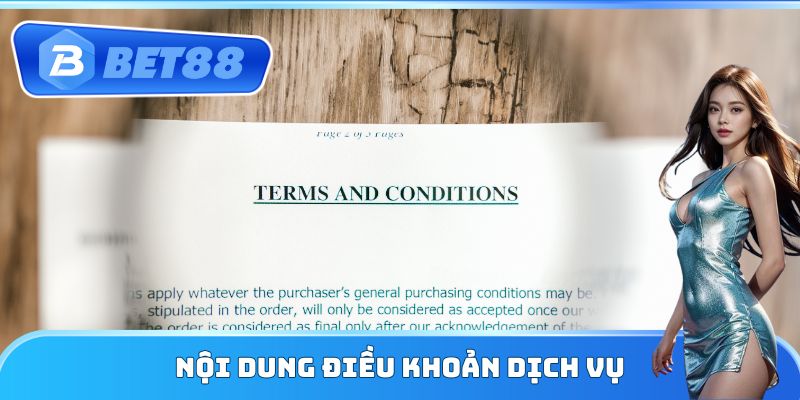 Nội dung điều khoản dịch vụ